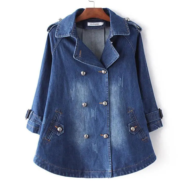 Riviera Denim Cape Coat
