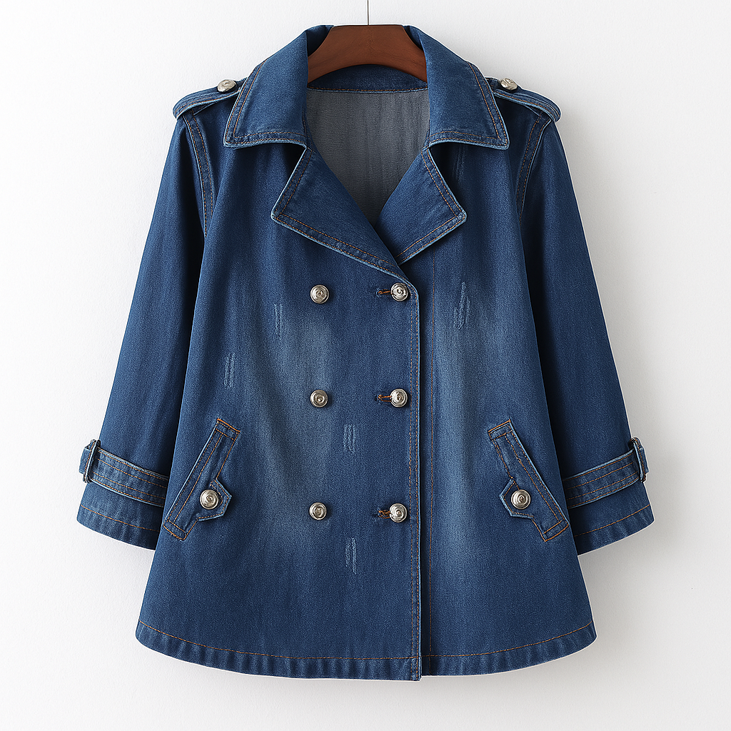 Riviera Denim Cape Coat