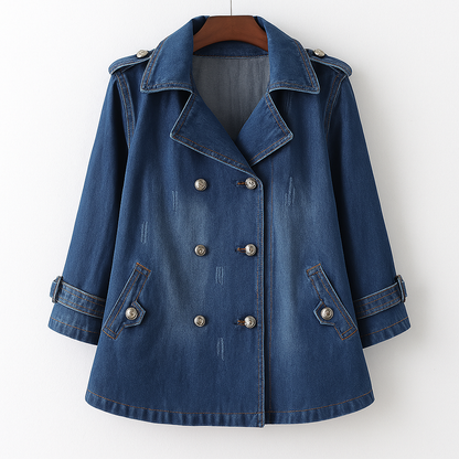 Riviera Denim Cape Coat